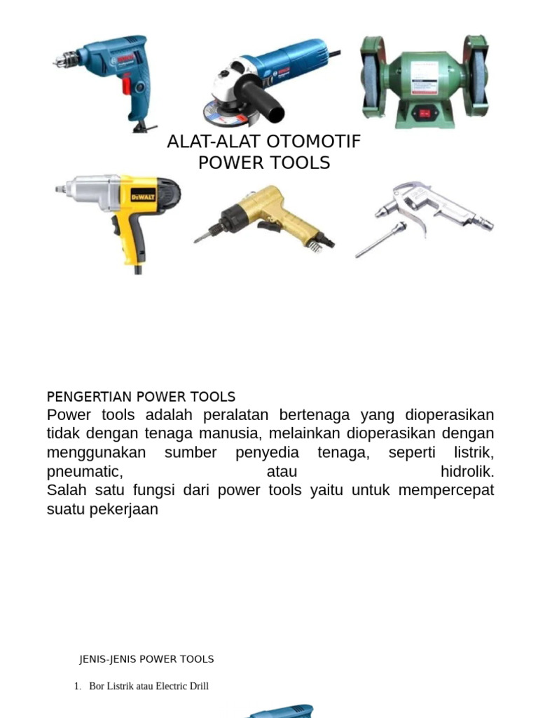 Power Tools | PDF