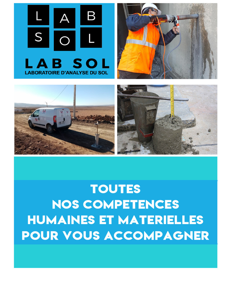 Présentation du Laboratoire LAB SOL | PDF | Génie géotechnique | Immobilier