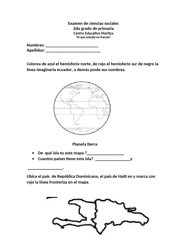 Examen de Ciencias Sociales | PDF