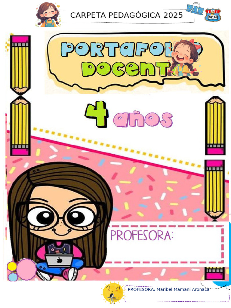 Portafolio Docente 2025: Educación Inicial | PDF | Maestros | Educación ...