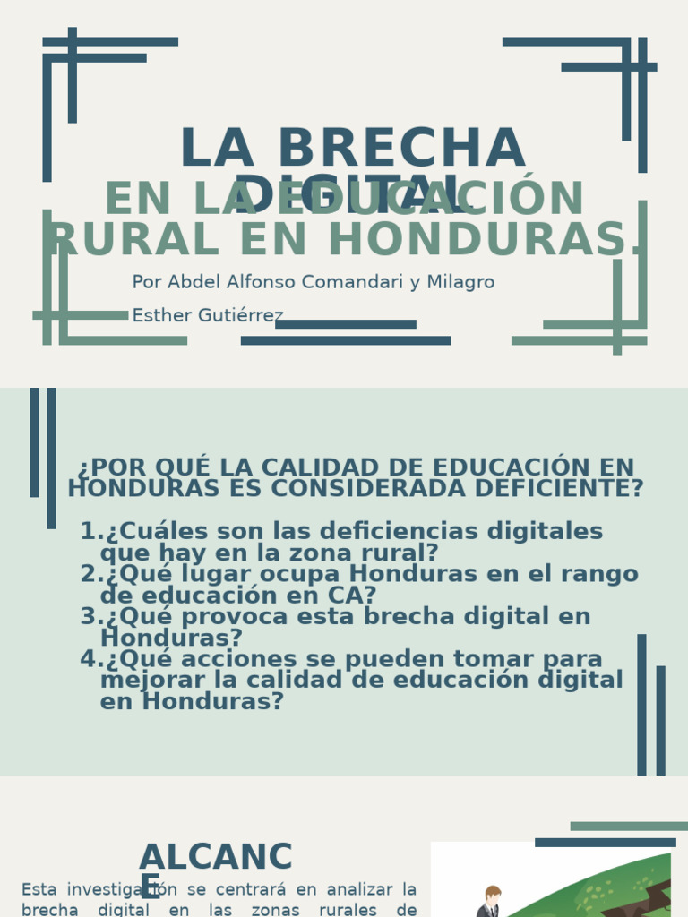 Brecha Digital en Educación Rural en Honduras | PDF