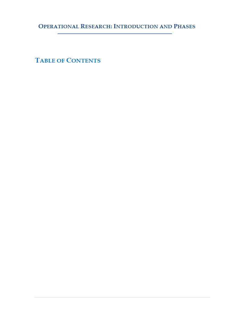 Overview of Operational Research Phases | PDF | Operations Research ...