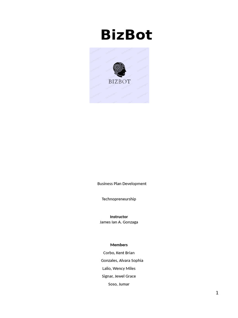 BizBot: AI Solutions for Businesses | PDF | Artificial Intelligence ...