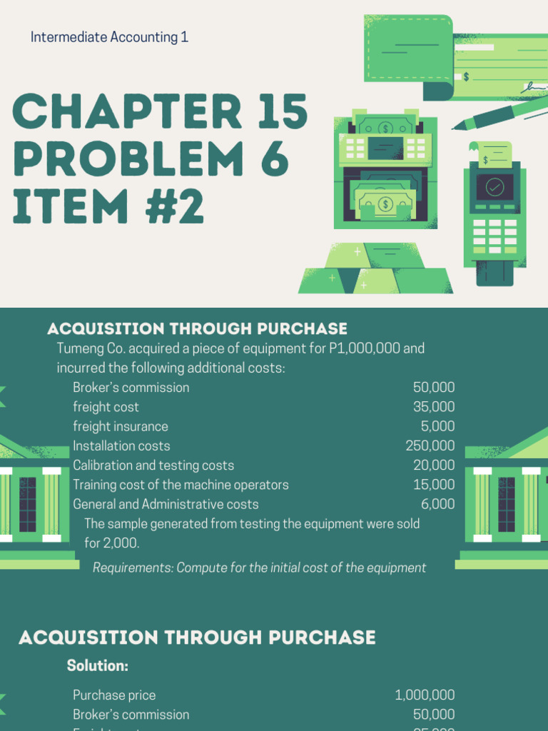 Initial Cost Calculation for Equipment | PDF