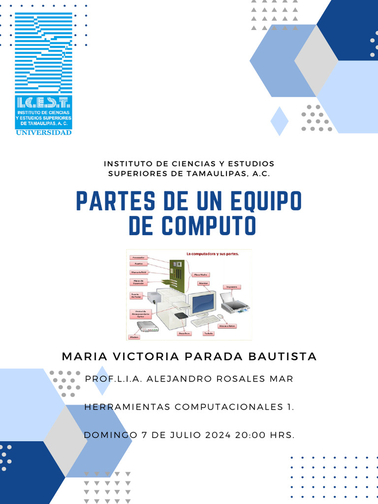 Partes del Equipo de Cómputo | PDF | Hardware de la computadora ...