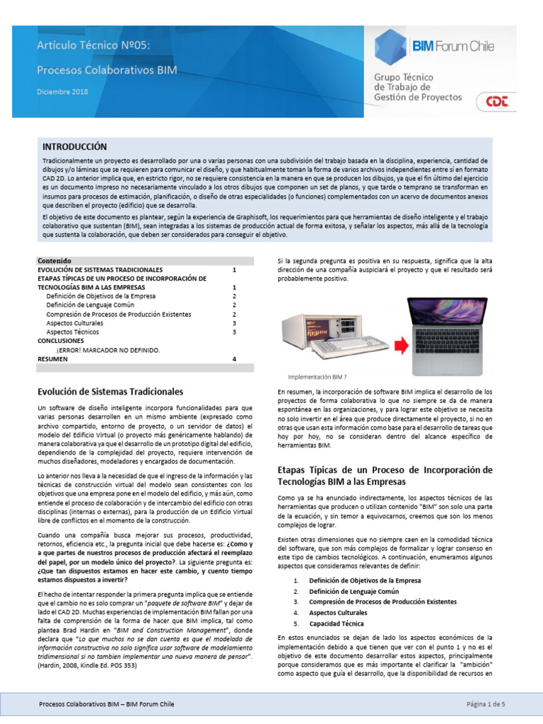At05 Procesos Colaborativos en Bim | PDF | Software | Modelado de ...