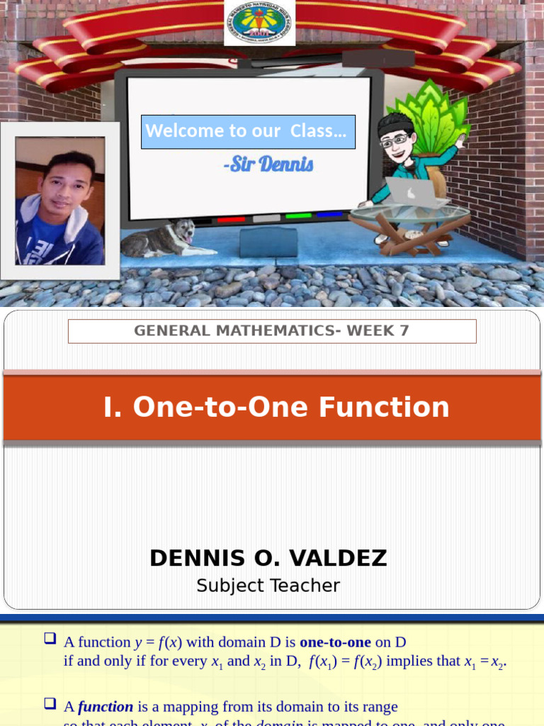 7.1 Edited One To One Function Inverse of One To One Function Domain ...