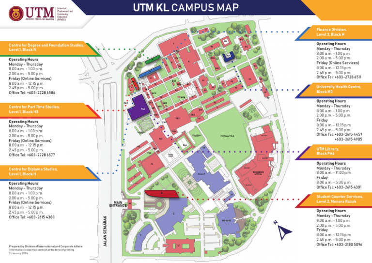 UTM Kuala Lumpur Campus Map | PDF