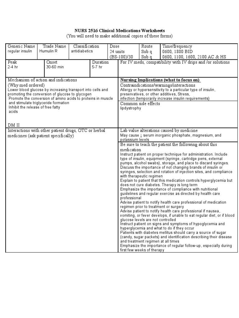 Novolin R | PDF | Hyperglycemia | Hypoglycemia