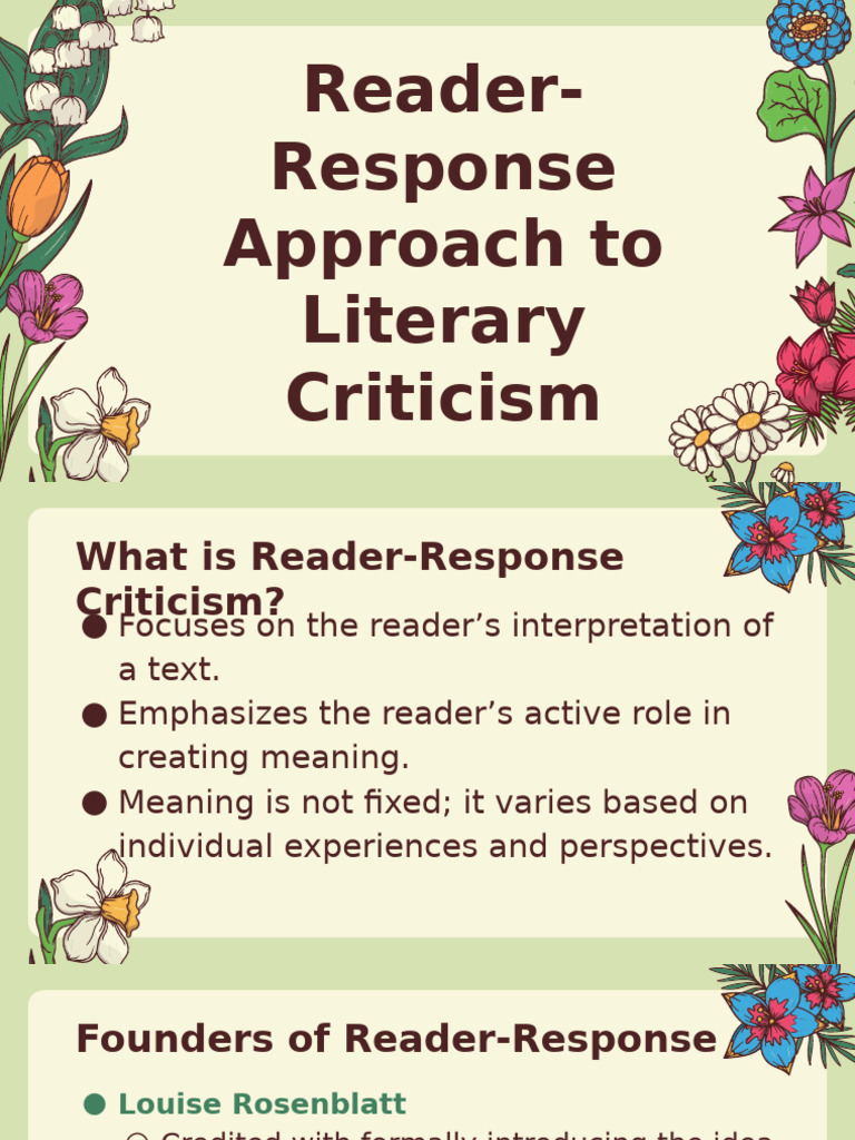 Reader Response | PDF