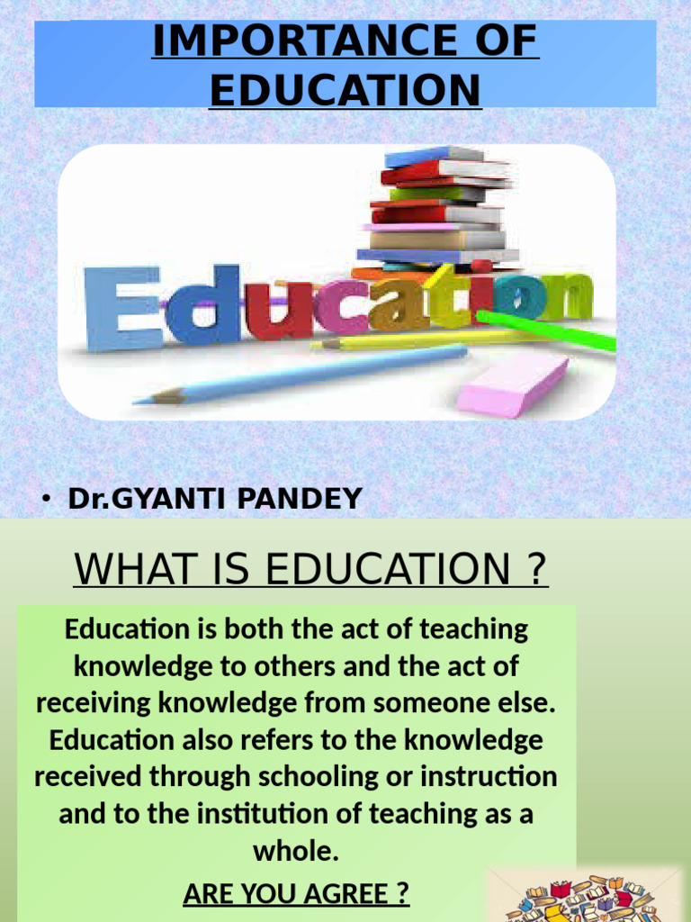Importance Of Education Pdf