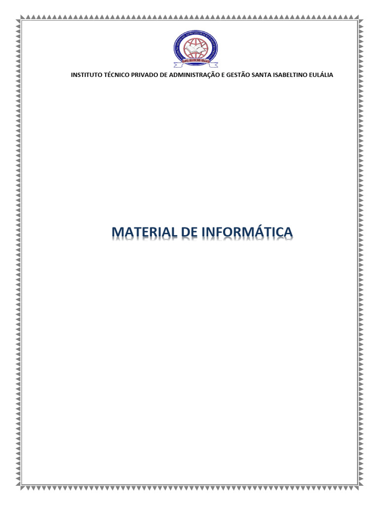 Material de Informática IPAGE - 250514 - 061354 | PDF | Imagem | Janela ...