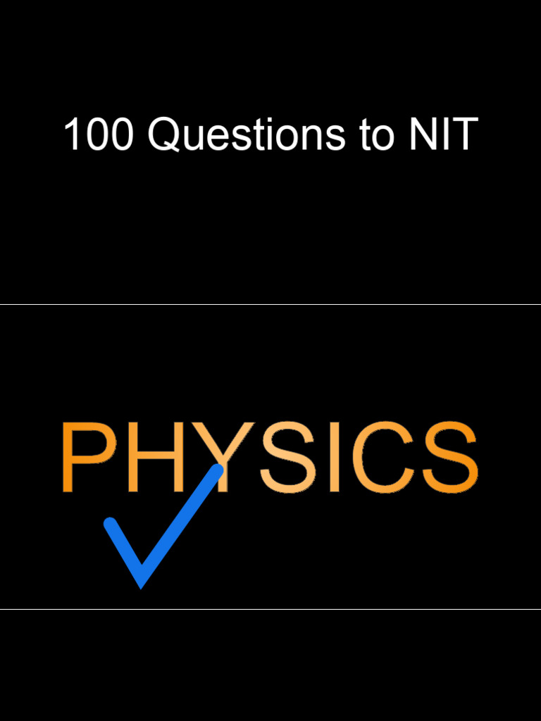 JEE Main 2024: 100 Questions & Solutions | PDF | Atoms | Energy Level