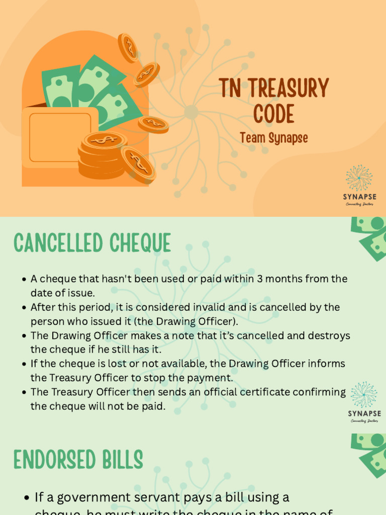 Treasury Procedures and Financial Guidelines | PDF | Cheque | Banks