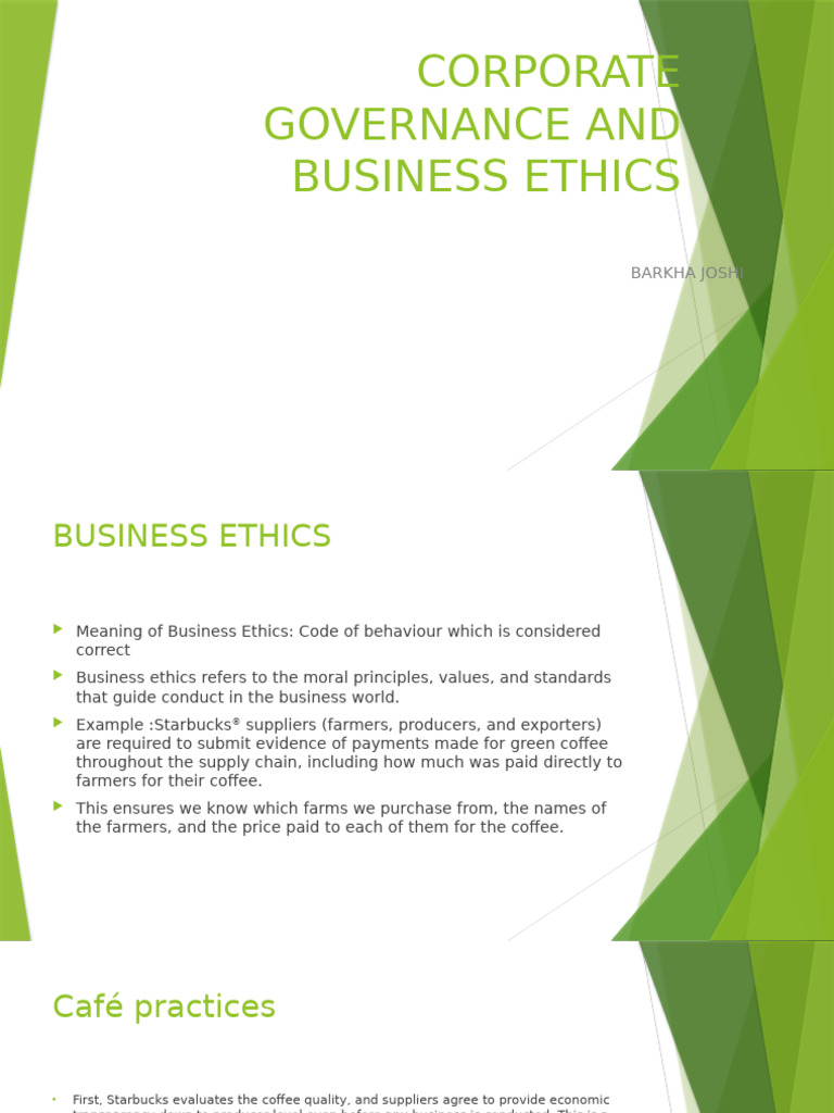 Corporate Governance and Business Ethics 2 | PDF | Artificial ...