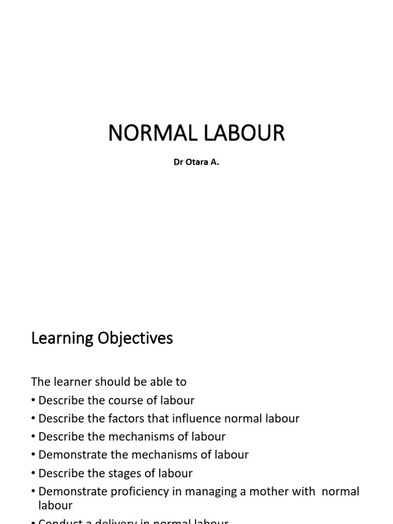 Managing Normal Labour and Delivery | PDF | Childbirth | Pelvis
