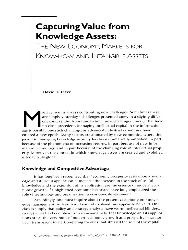 Capturing Value From Knowledge | PDF | Copyright | Business Law