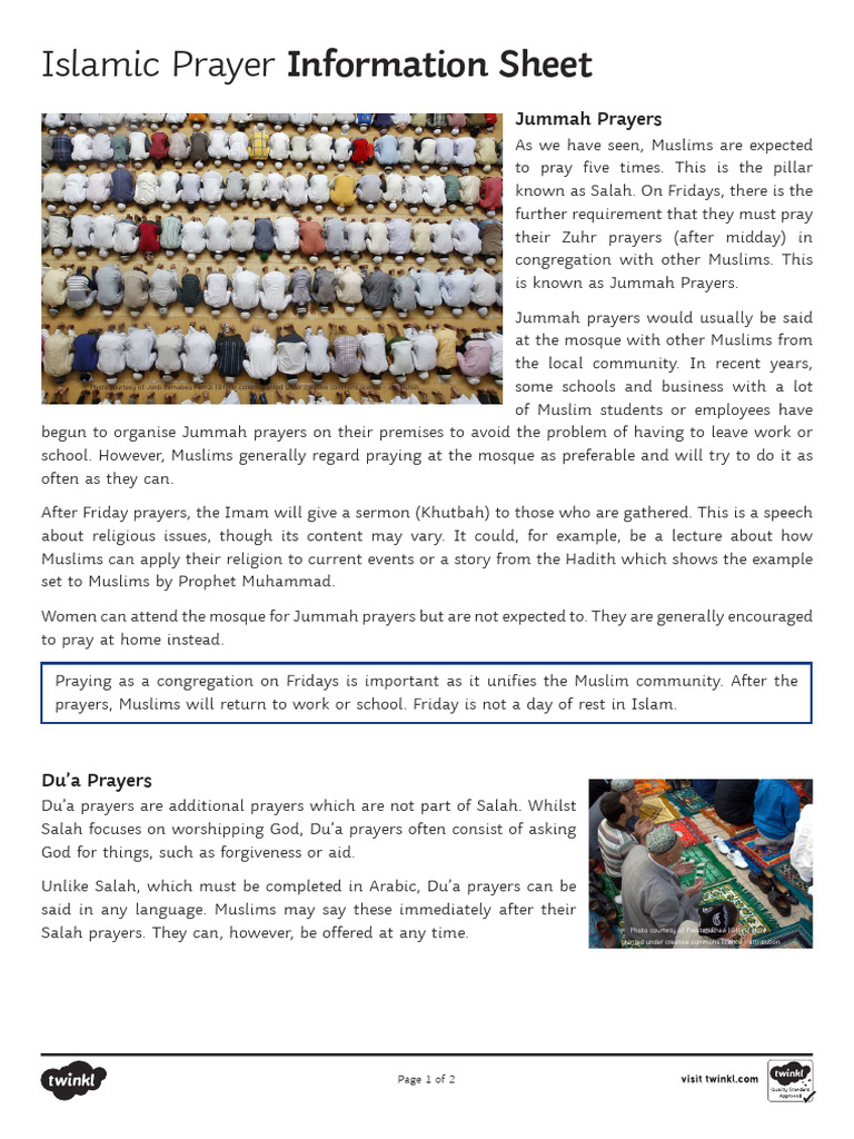 Jummah Prayer Guidelines for Muslims | PDF | Shia Islam | Mosque