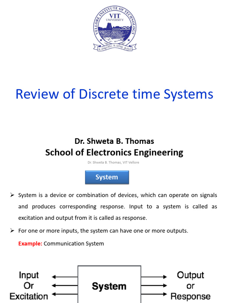 Discrete Time Systems Overview | PDF | Electrical Engineering | Physics