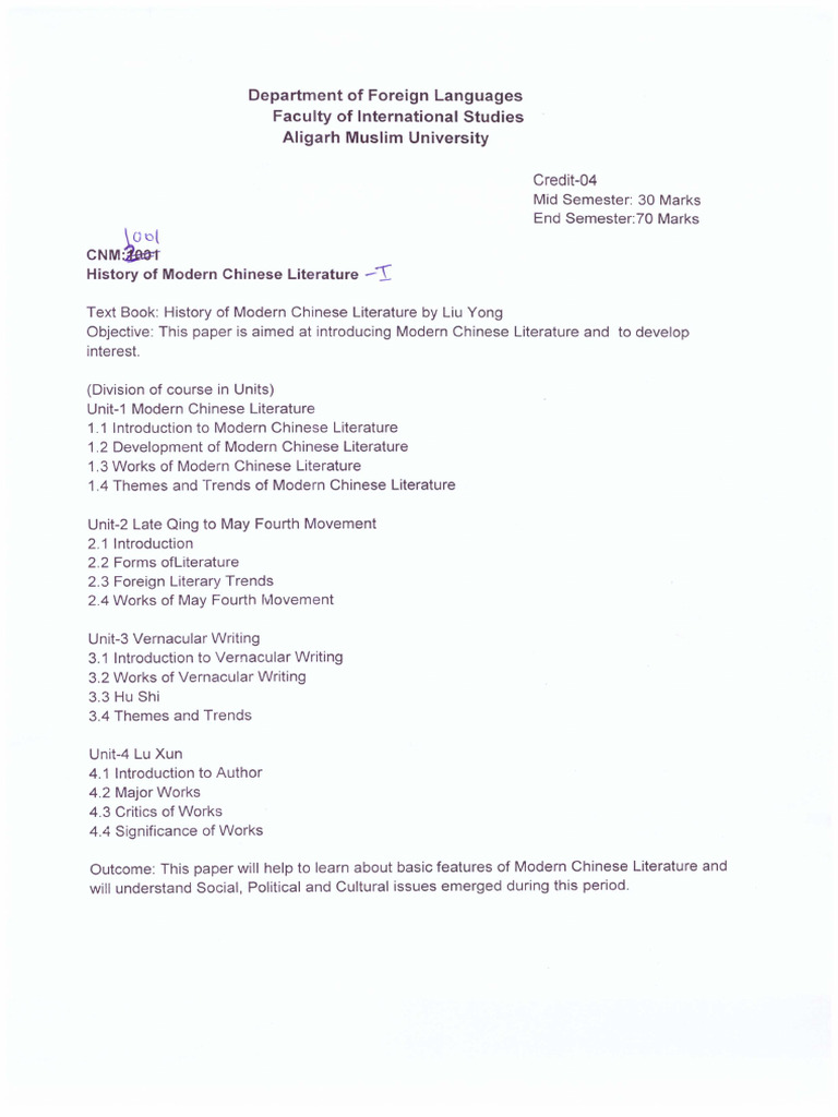 Chinies - AMU | PDF