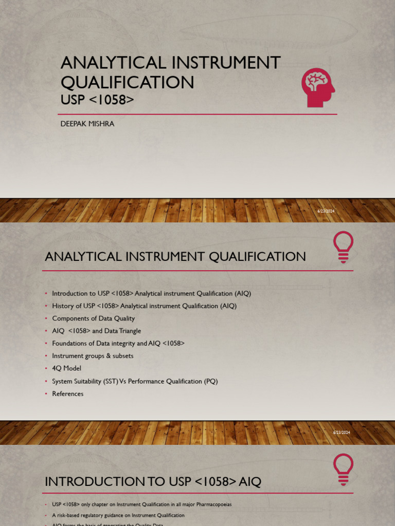 Analytical Instrument Qualification 1748147545 | PDF | Verification And ...