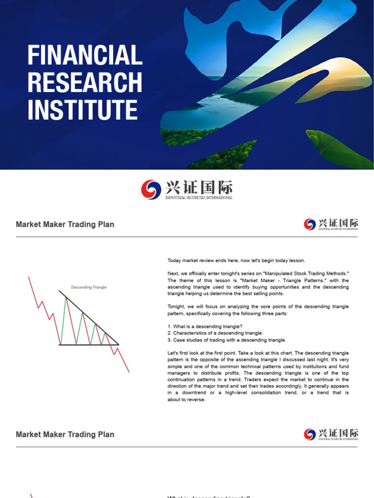 Market Maker Trading Plan - 8 | PDF | Market Trend | Market Maker