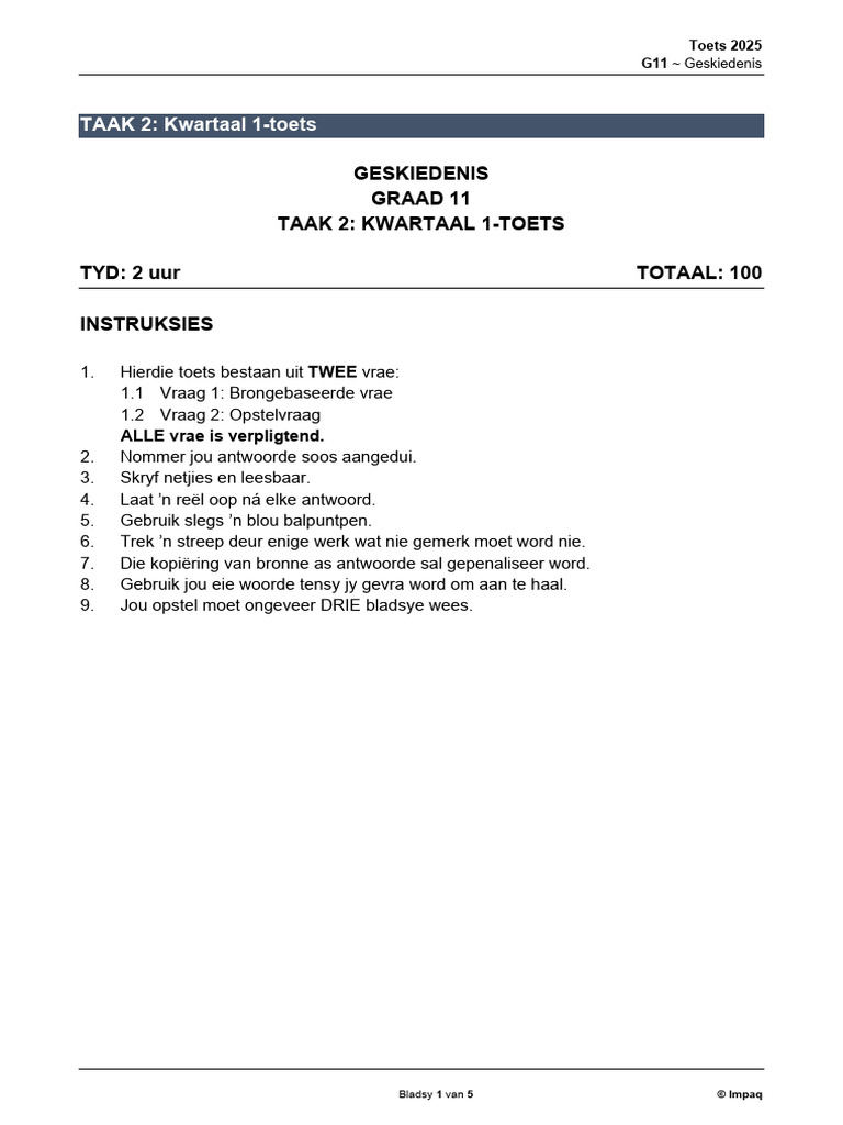 2511 A HIS Test2 1 - A | PDF