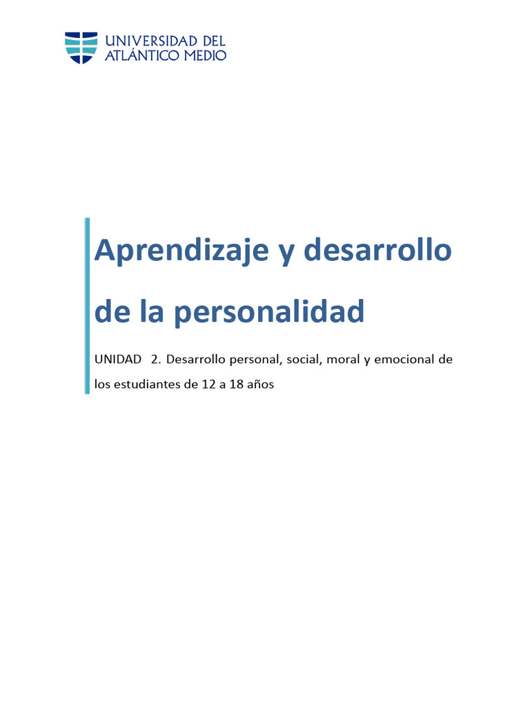 Desarrollo emocional y social en adolescentes | PDF | Las emociones ...