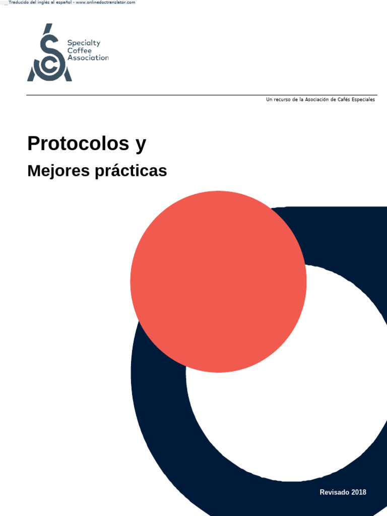SCA Protocols Best Practices - En.es | PDF | café