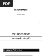 Manual de Referência VisualG 3-0 | PDF | Algoritmos | Números