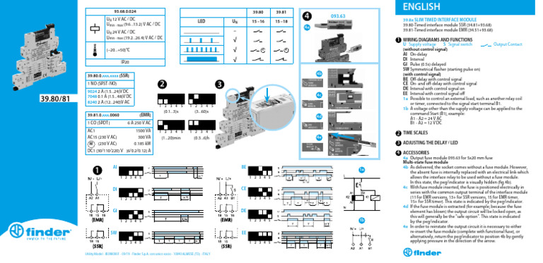 39.80 Timed Interface Module Overview | PDF | Relay | Fuse (Electrical)