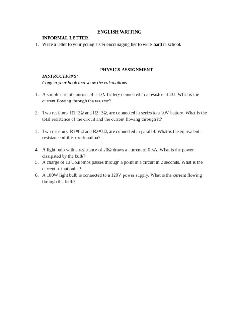 Todays assignment | PDF