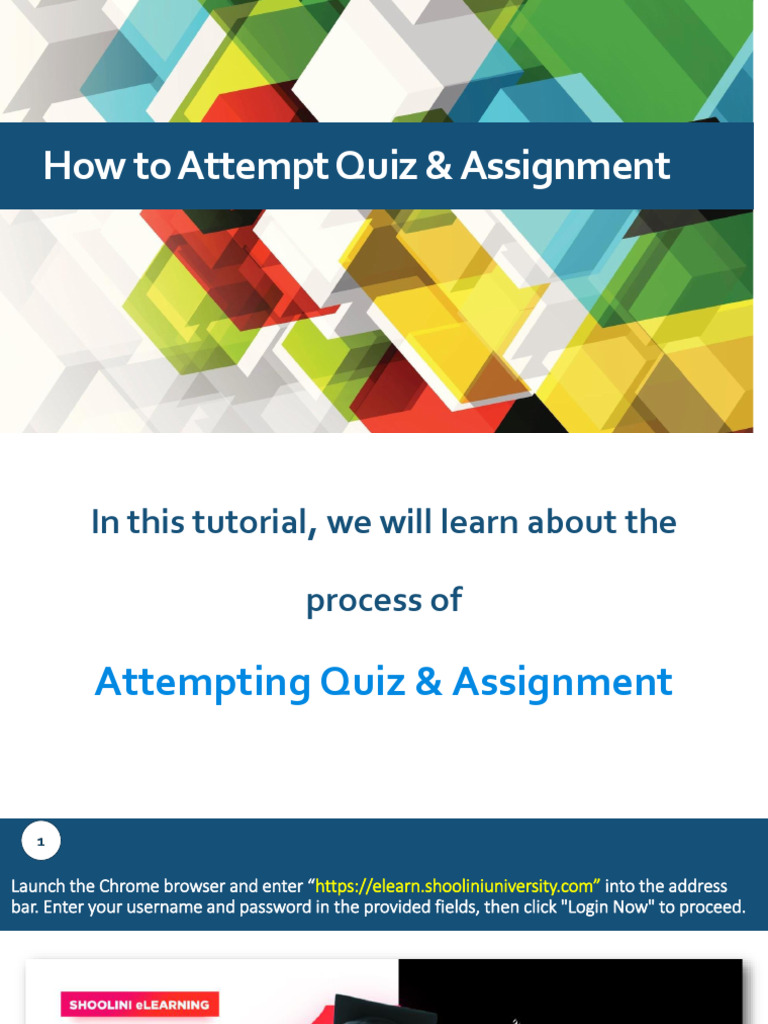 Quiz & Assignment Attempt Guide | PDF