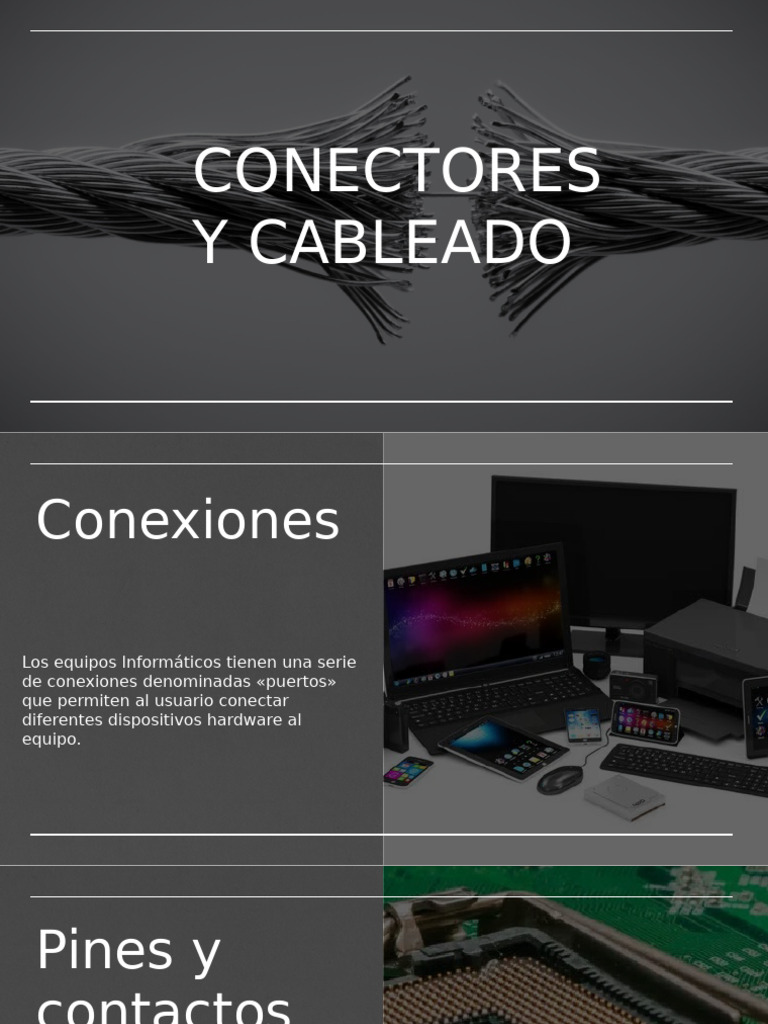 Conectores y Cableado en Informática | PDF