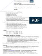 Planejamento Disciplina FEMEC42073 2012 - 1