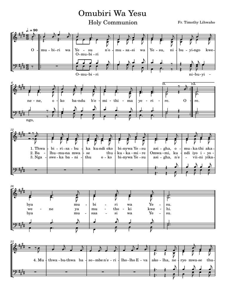 Omubiri Wa Yesu | PDF