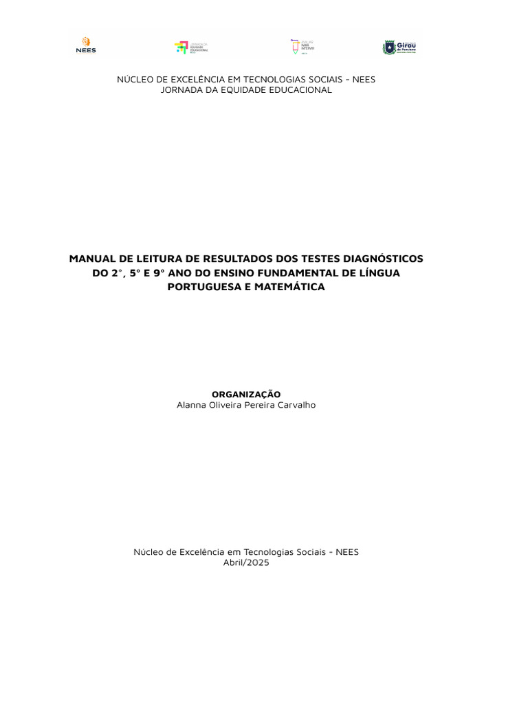 GPAL Manual de Leitura Dos Resultados | PDF | Equações | Círculo