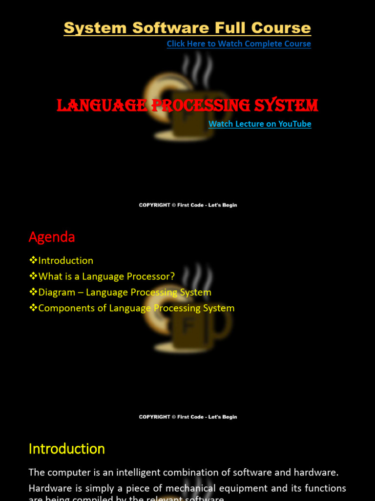Lec 2 1 Language Processing System Pdf Programming Computer Program