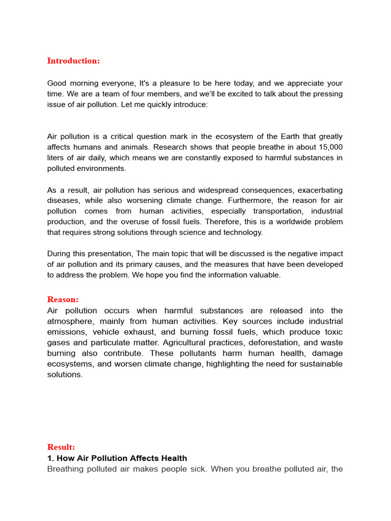 GC 3.1 project 1_ Air pollution | PDF | Air Pollution | Pollution
