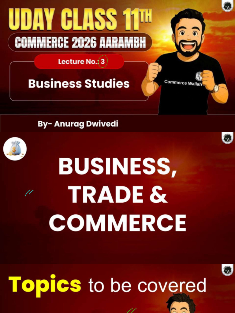 Business, Trade and Commerce 03 - Class Notes | PDF