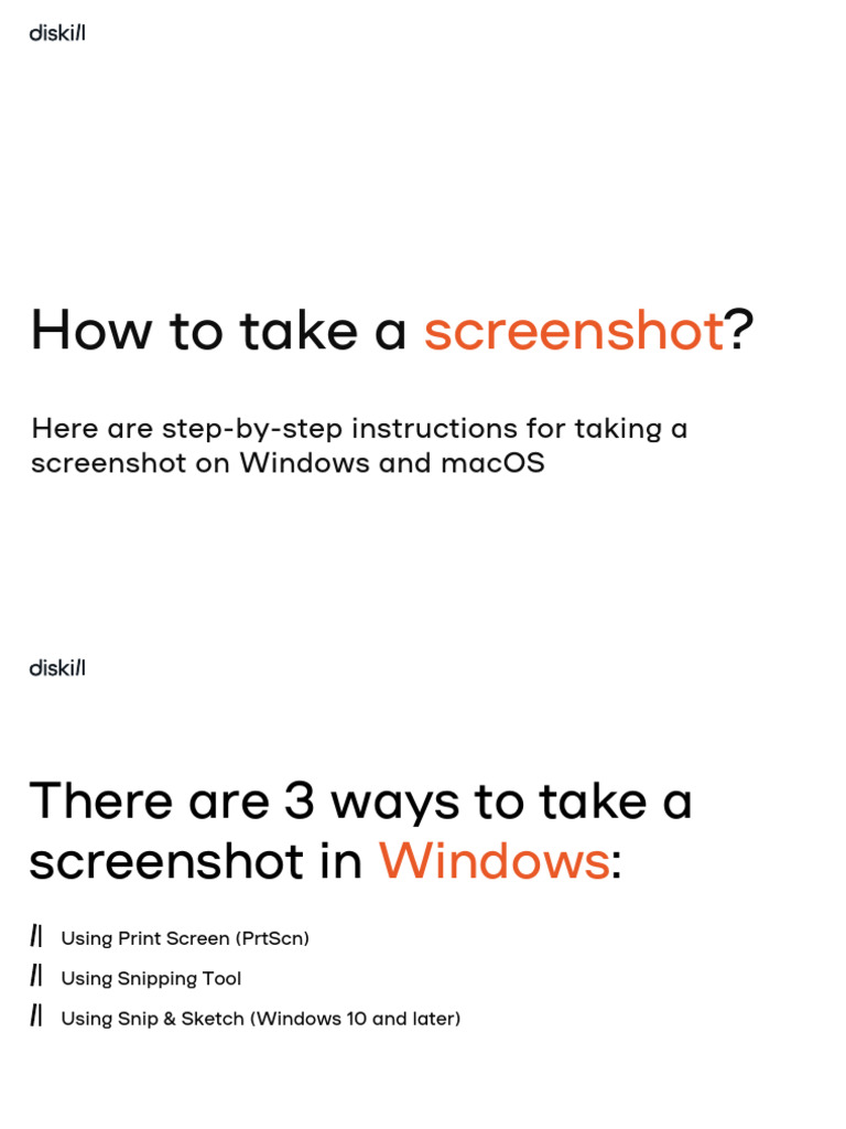 How to Take Screenshots on Windows & macOS | PDF - Scribd