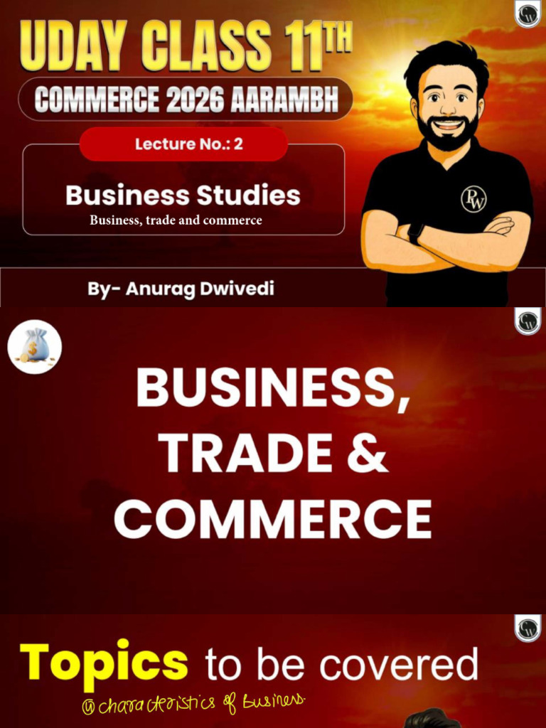 Business, Trade and Commerce 02 - Class Notes | PDF