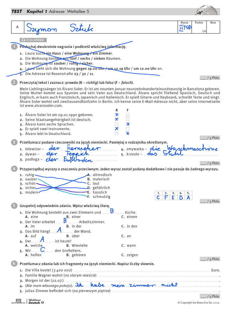 Test 1 GR A | PDF