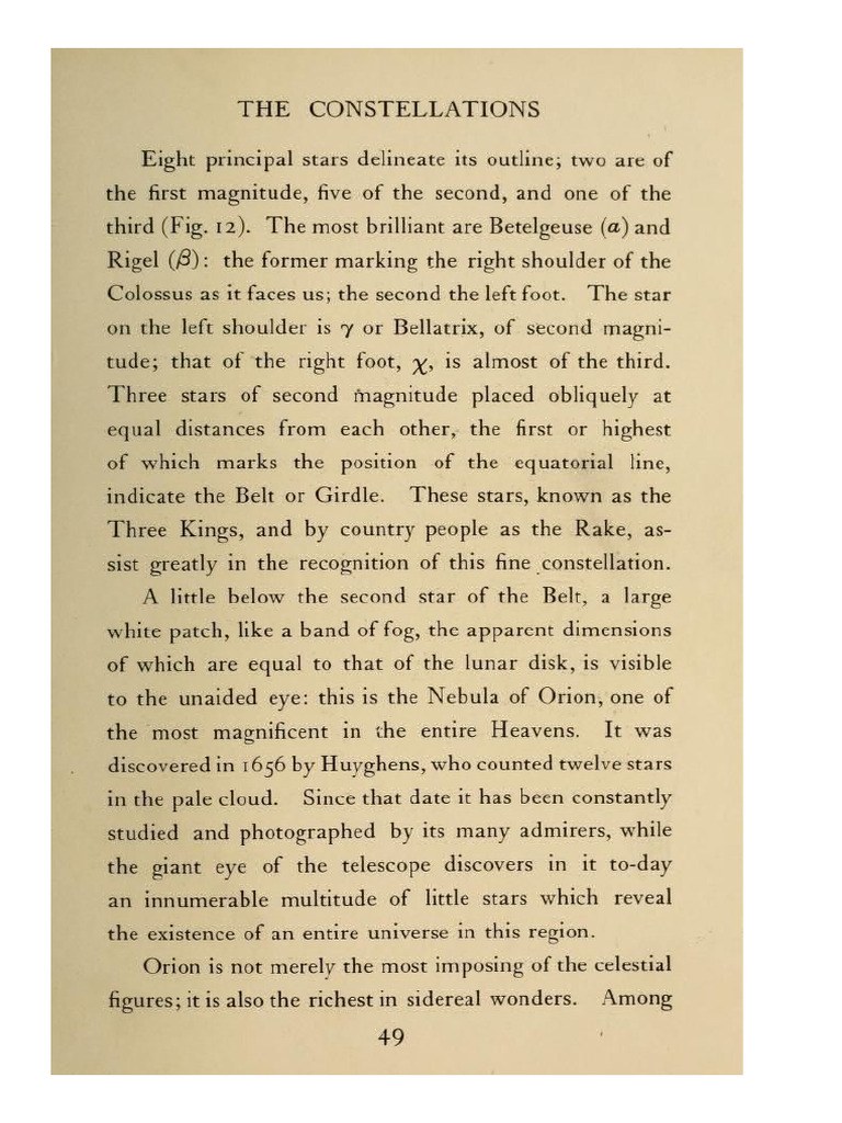 Passage On Constellations | PDF
