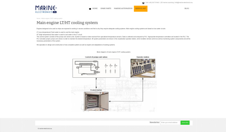 Main Engine LT/HT Cooling System Overview | PDF