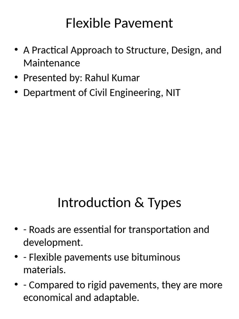 Flexible Pavement Structure Overview | PDF