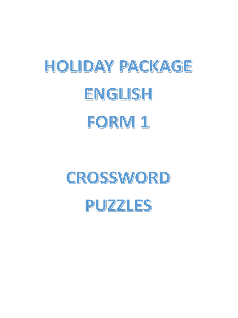 Holiday Package Form 1 | PDF