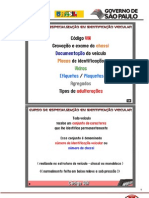 Apostila de Identificação Veicular - Pronasci - 2011