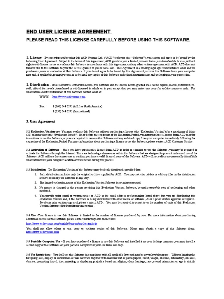 License Agreement | PDF | Indemnity | License