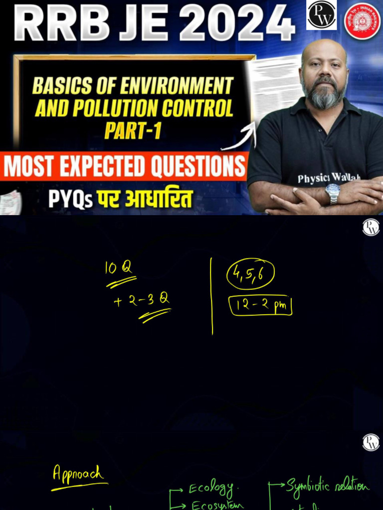 Basics of Environment and Pollution Control 01 - Class Notes | PDF